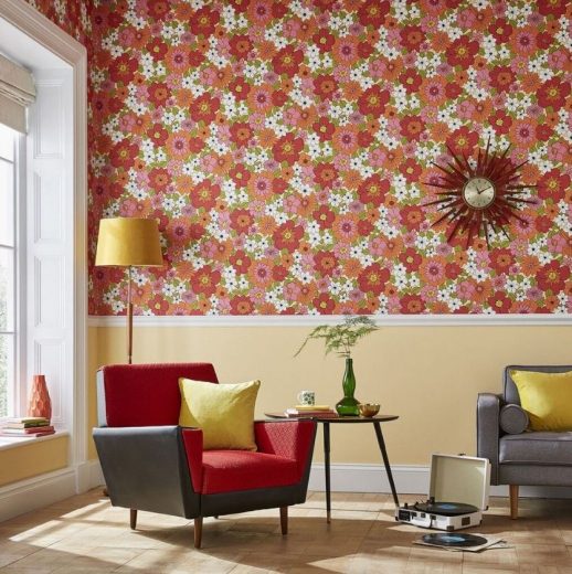 Papier peint fleuri : 15 modèles tendance pour vous inspirer