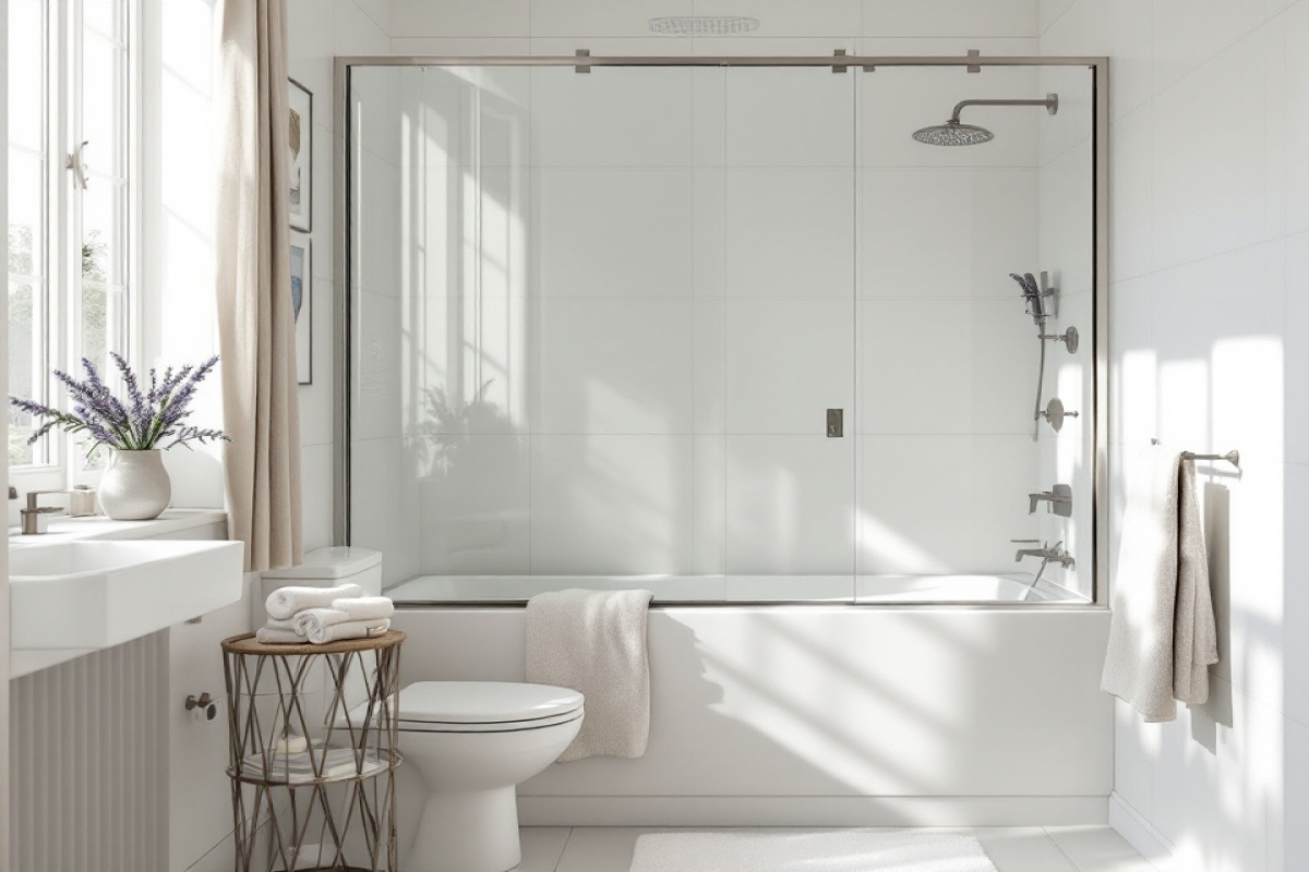 Une Salle De Bain Moderne Baigne Par La 1733609380